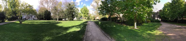 Ein neu entdeckter Park ganz in der Nähe.