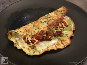 Low Carb Burrito gerollt