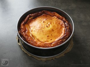 Low Carb Käsekuchen frisch gebacken