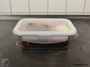 Vorbereitete Zutaten in der Box