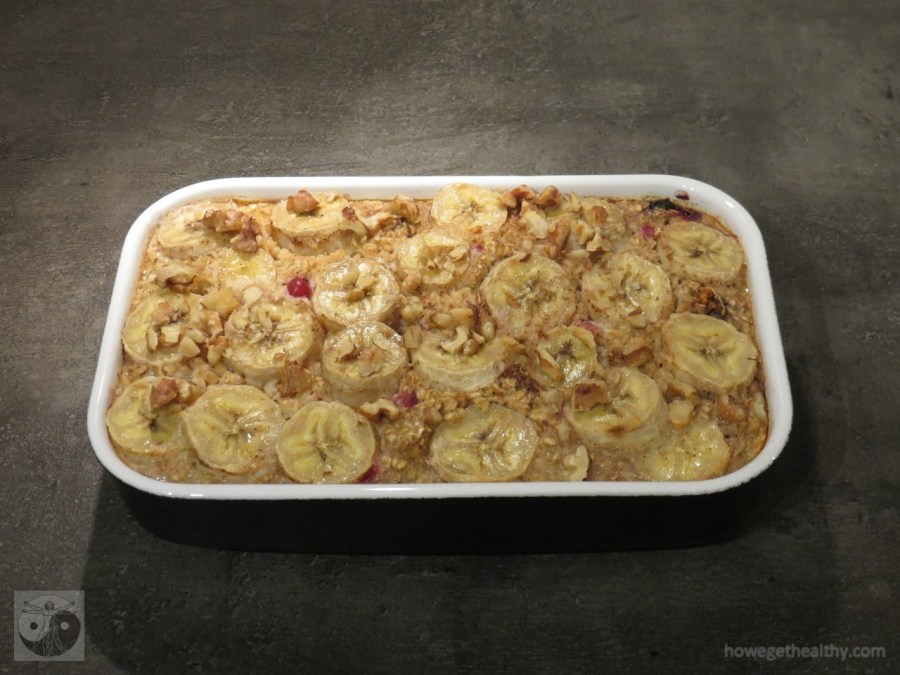 Gebackene Oats mit Obst