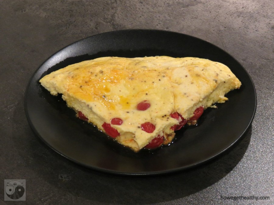 Rührei mit Ziegenkäse und Tomaten