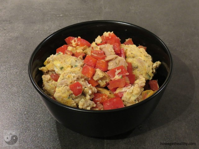 Deftiges Proteinfruehstueck