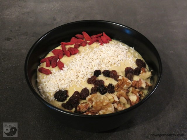 Smoothiebowl Mango-Banane