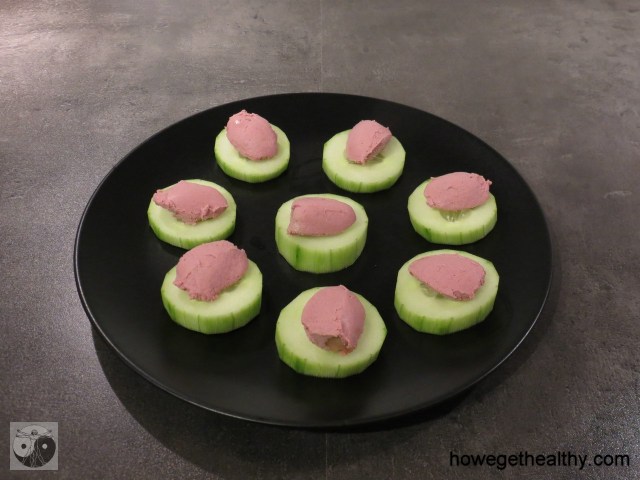Gurkenhäppchen mit Leberpastete