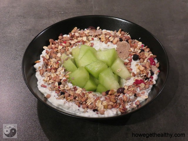 Muesli mit Melone
