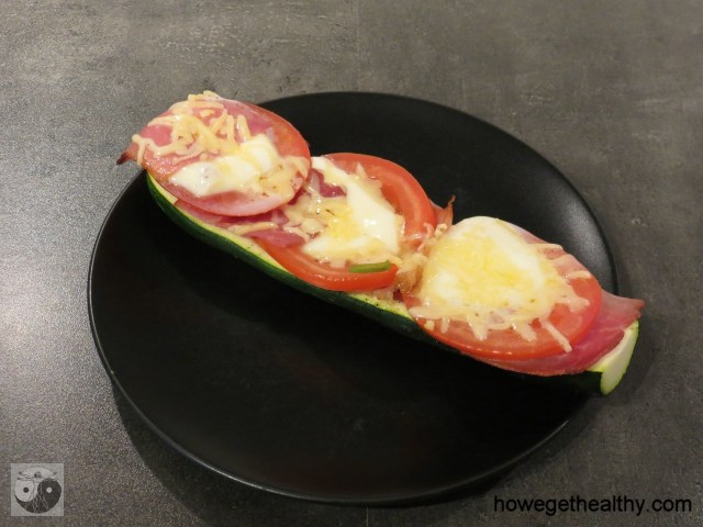 Belegte Caprese-Zucchini