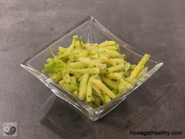 Gelber Bohnensalat