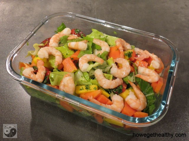 Fruchtiger Garnelensalat