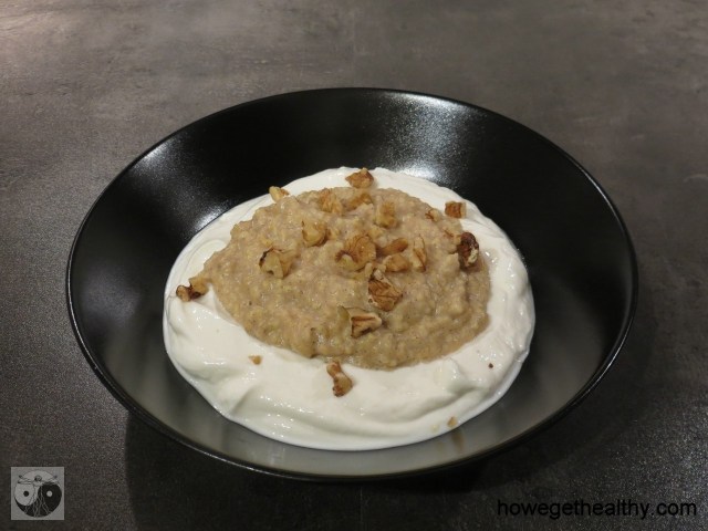 Hirse-Bananen-Porridge mit Skyr