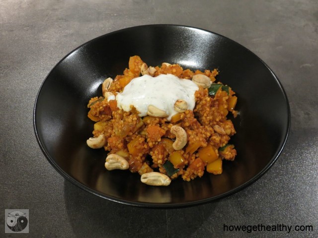 Orientalische Gemuesepfanne mit Hirse