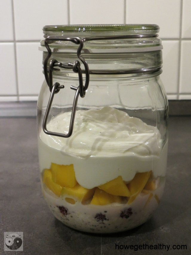 OverNight Oats Mango-Brombeere