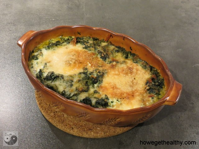 Gebackene Spinateier